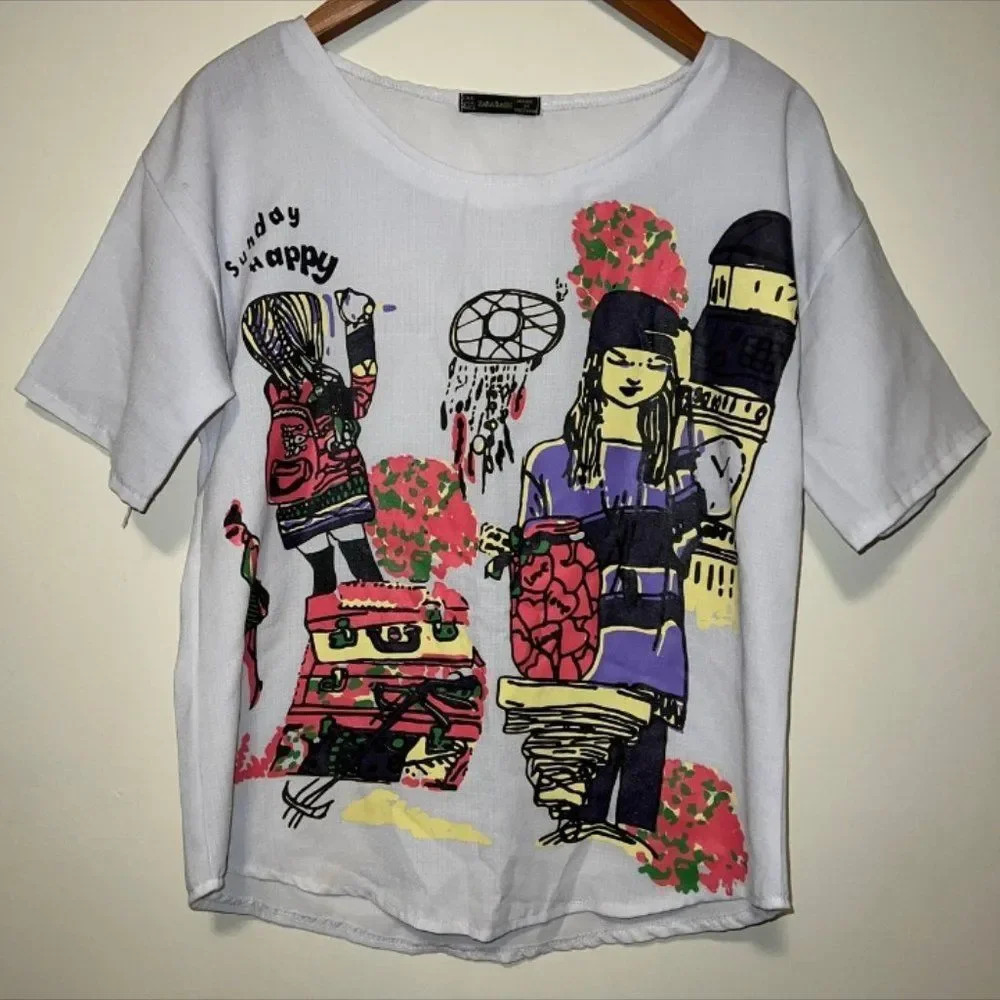 Zara Graphic Top